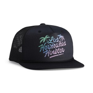 Howler Brothers Los Hermanos Fade Structured Snapback Hat in Black